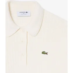 Con cuello polo de mujer de fabricación francesa en de manga larga