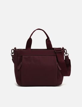 Danelin medium nylon tote bag with detachable shoulder strap