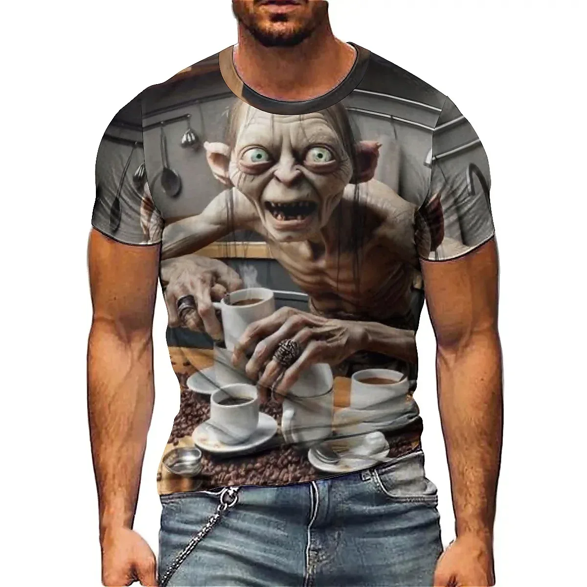 Street Element Men's 3D Printed Short-Sleeve T-Shirt - Men's Top - Aliexpress - FashionsVida