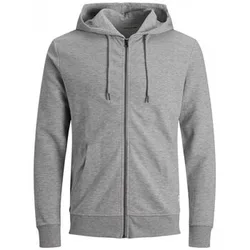 Kapuzensweaters 12182493 Basic Sweat Zip-Light Grey Melange Eu 6xl