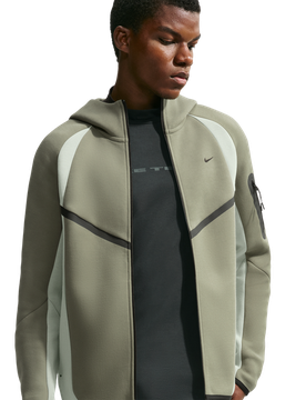 Tech Fleece Herren Kapuzenpullover - Silber - Größe XL - Poly Fleece Silver XL