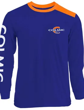 Logo Long Sleeve T-shirt Blue / Orange XS Men - Colmic - FashionsVida