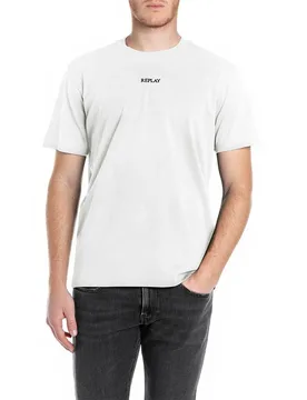 T-shirt à Manches Courtes M3098.000.2660 Natural White XL - Replay - FashionsVida