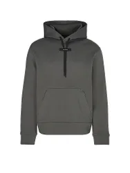Sudadera c capucha para correr Focus Tech para hombre gris M