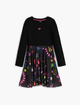 Robe combinée étoiles BLACK 3/4 female - Desigual - FashionsVida
