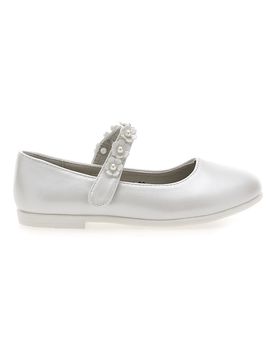 Ballerine perlate con cinturino gioiello floreale 392614S 30
