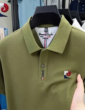 New Summer Men's High-Quality Casual Short-Sleeved Polo Shirt, Trendy and Fashionable, Sweat Absorbing and Breathable Top - Aliexpress - FashionsVida