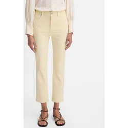 Pantalones vaqueros de mujer slim con cierre de botón y trabillas