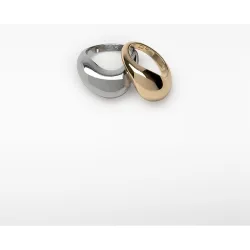 Anillo doble con forma orgánica