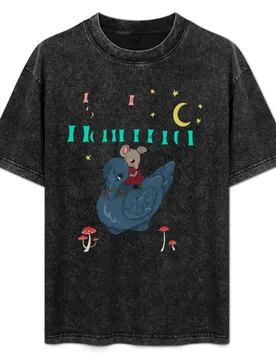 Whimsical Mouse and Raven T-Shirt Outdoor Sports Lightweight Tee - Aliexpress - FashionsVida