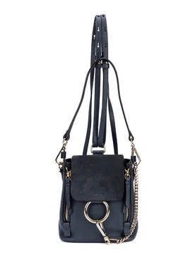 Chloe Pre-Owned Womens Faye Backpack Mini - Blue/navy - One Size - Chloé - FashionsVida