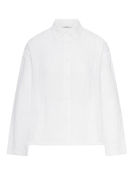 Camicia In Lino Con Colletto Classico