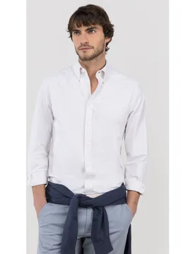 Camisa de hombre oxford lisa - El Ganso - FashionsVida