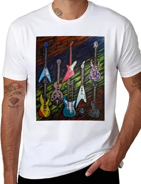Electric Guitar Collection T-Shirt man t shirt summer t shirts for man graphic vintage T-Shirt - Aliexpress - FashionsVida