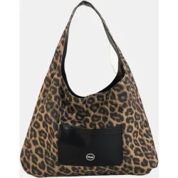Bolso hobo pequeño efecto piel con diseño reversible y asa cómoda