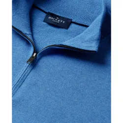 Jersey algodón cashmere con cremallera