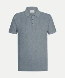 Poloshirt aus Baumwoll-Leinen-Mix Grau L