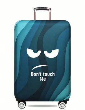 Funda protectora de equipaje con estampado de graffiti colorido, de tela elástica, protector de equipaje, funda antipolvo, se ajusta a maletas de 18 - Shein - FashionsVida