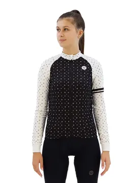 Maglia A Maniche Lunghe Velo Love Essential Black / White