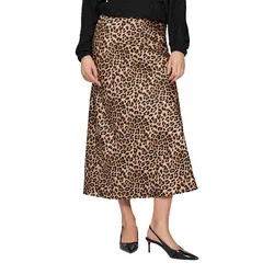 Jupe Midi Ellette Caramel Café / Leopard 42