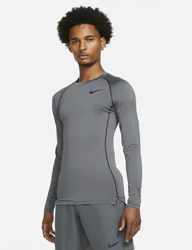 Langarm-Kompressions-Trikot NP Dri-Fit - Gris - male - Size: 2XL - Nike - FashionsVida