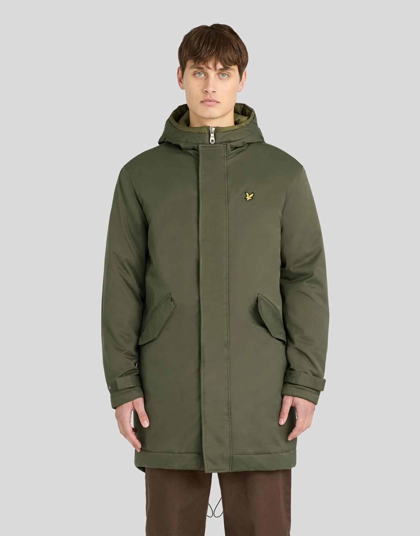 Men's Padded Fishtail Parka Deep Depths - Lyle & Scott - FashionsVida