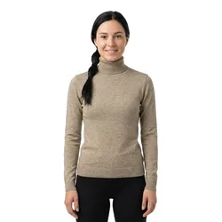 Maglione A Collo Alto Thess Desert Taupe / Detail Melange L
