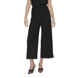 Pantaloni A Vita Alta Plisa Culotte Black Beauty L