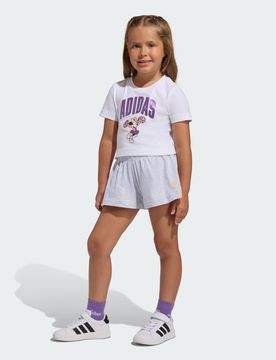 SET T-SHIRT DISNEY MINNIE MOUSE 4-5A White / Semi Ice Tangerine