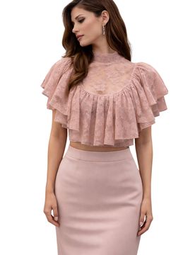 Top Donna Aniye By volant in pizzo