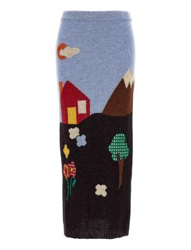 Moschino Gonna a maglia Shetland