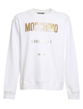 Moschino Felpa con logo laminato