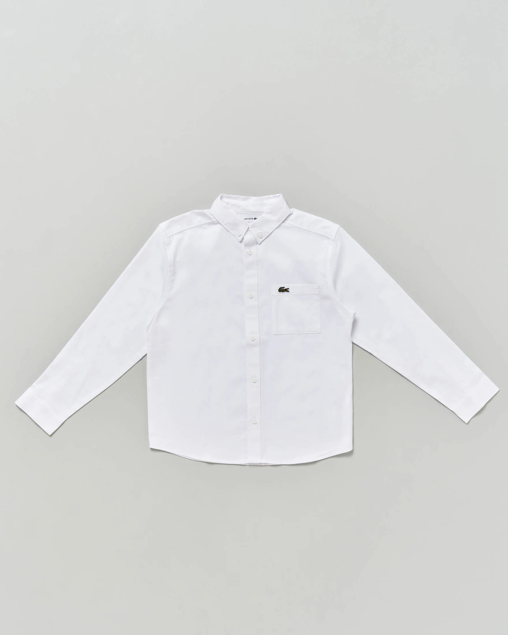 Camicia bianca modello oxford in cotone stretch - Lacoste - FashionsVida