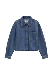 Denim Bouses ongseeve, Chest Poc femae