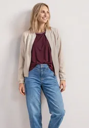 Langarm Blouson mit Zipper female Beige