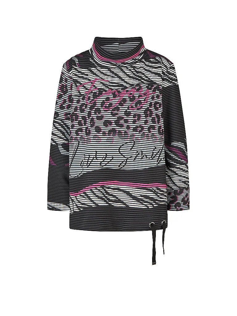Camiseta de manga larga negro 42 - Doris Streich - FashionsVida