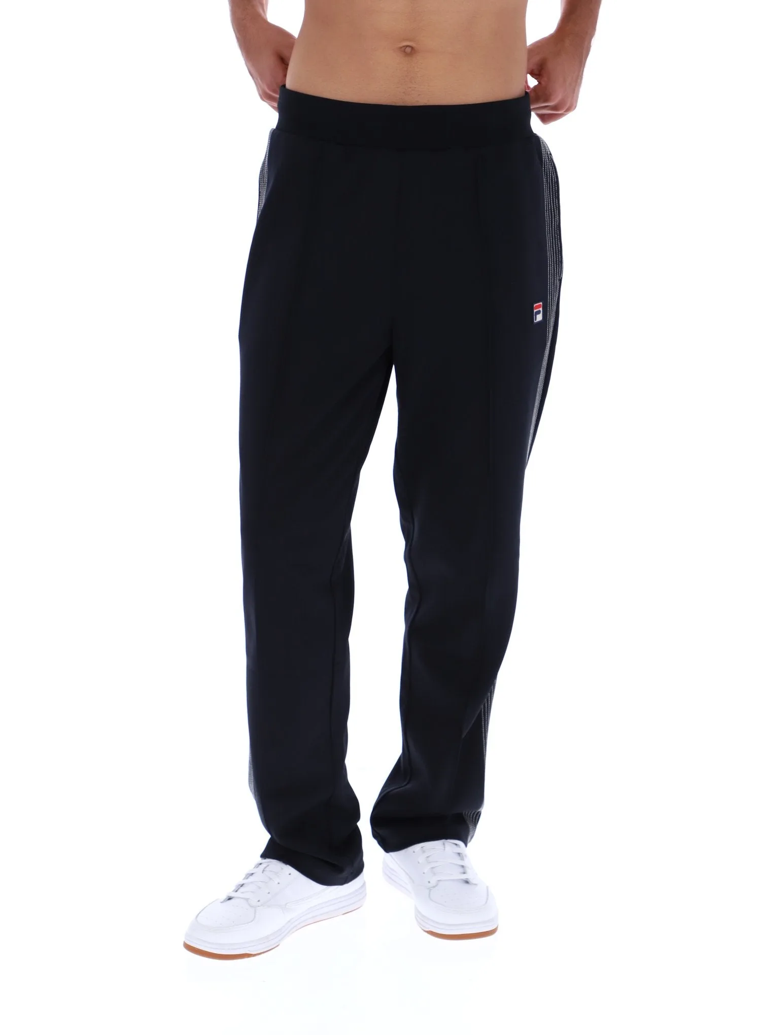 Black Tavis Contrast Stitch Straight Leg Jogger - XS - FILA - FashionsVida