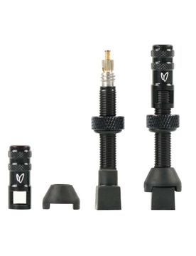 Coppia valvole tubeless kit 2 ruote black