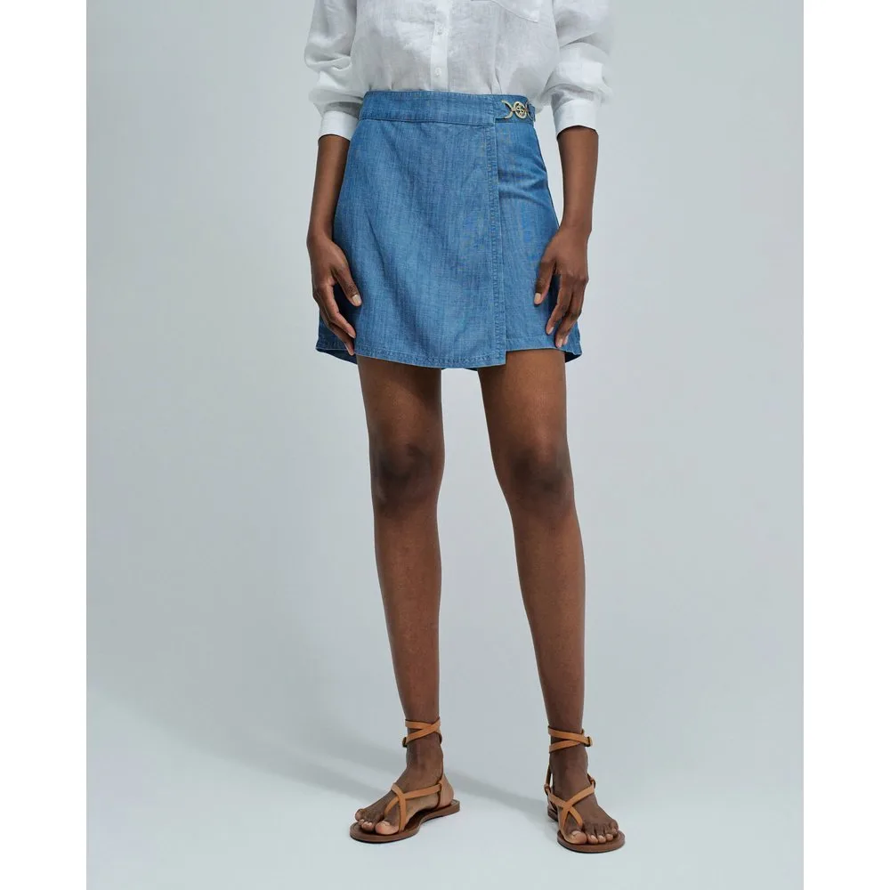 Skort en lightdenim de mujer - Salsa Jeans - FashionsVida