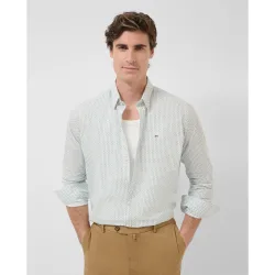 Camisa sport de hombre regular fit estampado geométrico flores