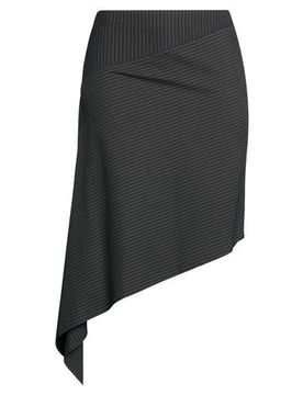 Courrèges Falda midi Mujer Negro 36 Mujer