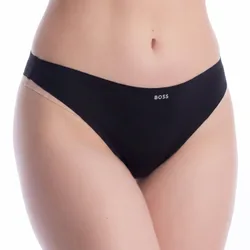 Womens Elastic Knit Thong 50556244 - Black - Size Small