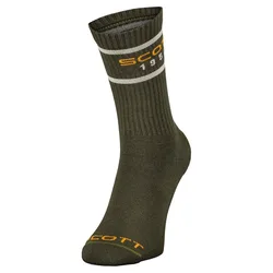 Retro Casual Crew Socks 3 Units Fir Green UK 4-5 Men,Women