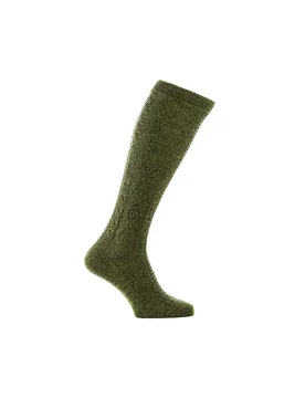 Calcetines hasta la rodilla color oliva oliva 42-43 - Luise Steiner - FashionsVida