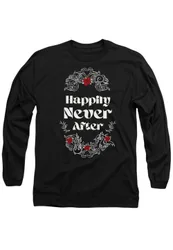 Unisex Valentine's Day Happily Never After T-Shirt, Black Size: Large - Black - Size: L