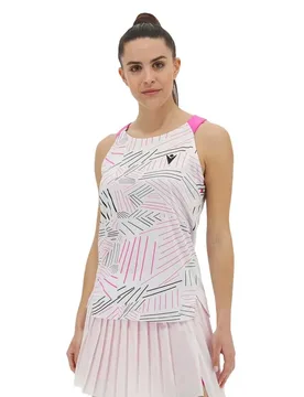 Iciar Iii Sleeveless T-shirt White / Neon Pink M - Macron - FashionsVida