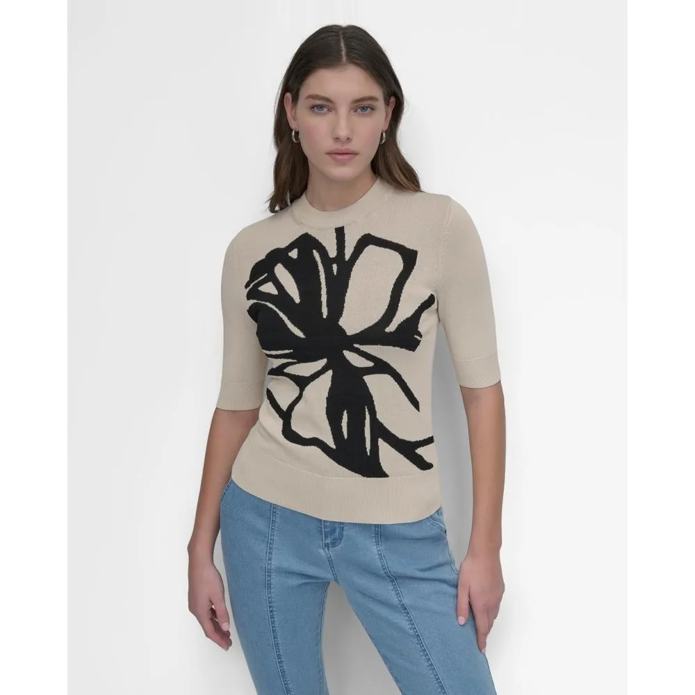 Jersey con estampado abstracto - DKNY - FashionsVida