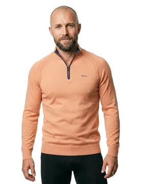 Maglione Con Mezza Zip 26an06 Spring Orange XL - Nza New Zealand - FashionsVida