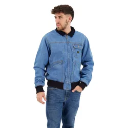 Veste Vintage Worker Bomber Indigo L