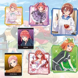 The Quintessential Quintuplets 6CM Acrylic Pendant Keychains Accessories Car Key Chain Key Ring Phone Bag Hanging Jewelry Gifts